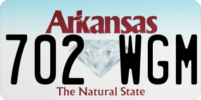 AR license plate 702WGM