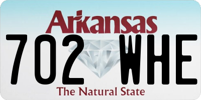 AR license plate 702WHE