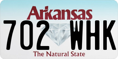 AR license plate 702WHK