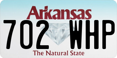 AR license plate 702WHP