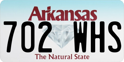 AR license plate 702WHS