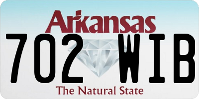 AR license plate 702WIB