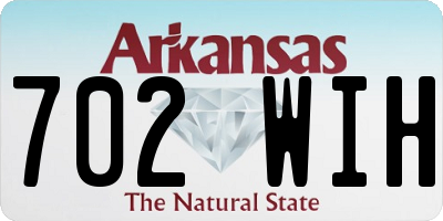 AR license plate 702WIH