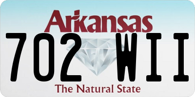 AR license plate 702WII