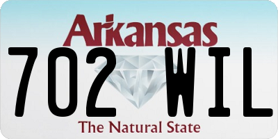 AR license plate 702WIL