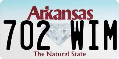 AR license plate 702WIM