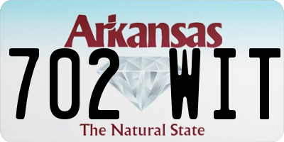 AR license plate 702WIT