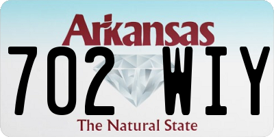 AR license plate 702WIY