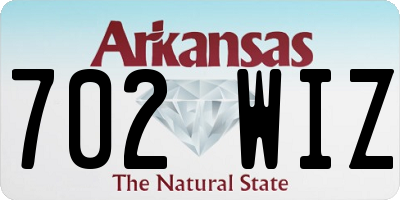 AR license plate 702WIZ