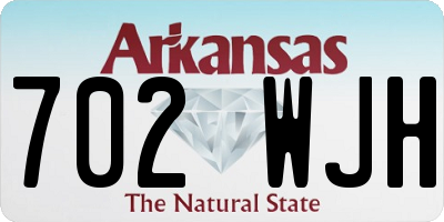 AR license plate 702WJH