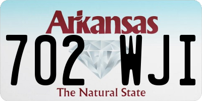 AR license plate 702WJI