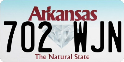 AR license plate 702WJN