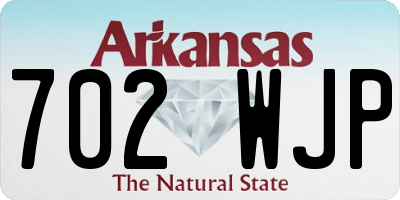 AR license plate 702WJP