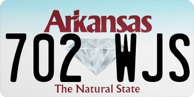 AR license plate 702WJS