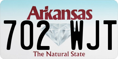 AR license plate 702WJT