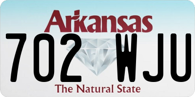 AR license plate 702WJU
