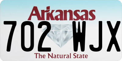 AR license plate 702WJX