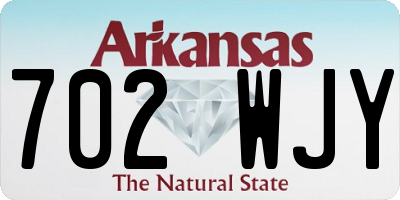 AR license plate 702WJY