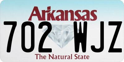 AR license plate 702WJZ