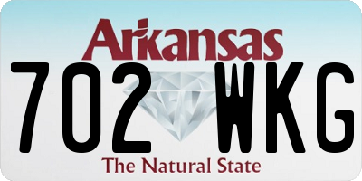 AR license plate 702WKG