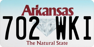 AR license plate 702WKI