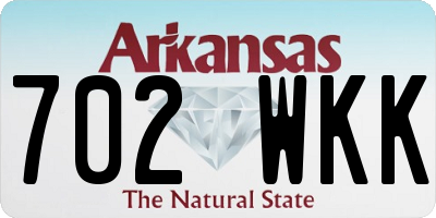 AR license plate 702WKK