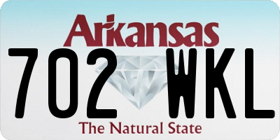 AR license plate 702WKL