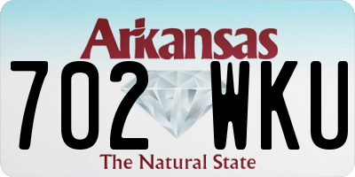 AR license plate 702WKU