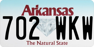 AR license plate 702WKW