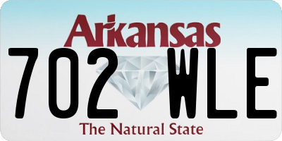 AR license plate 702WLE