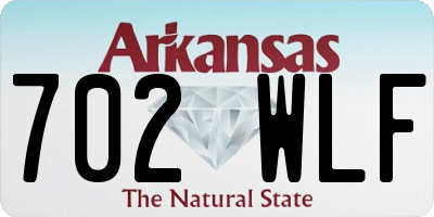 AR license plate 702WLF
