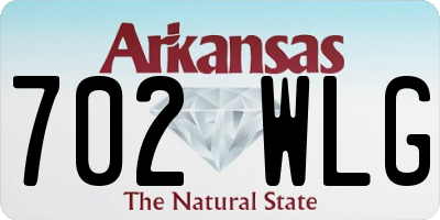 AR license plate 702WLG
