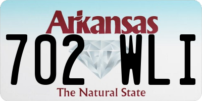 AR license plate 702WLI