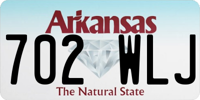 AR license plate 702WLJ