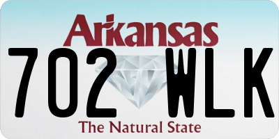 AR license plate 702WLK