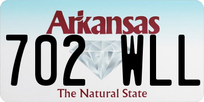 AR license plate 702WLL