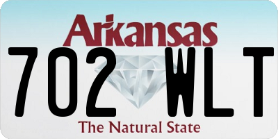 AR license plate 702WLT