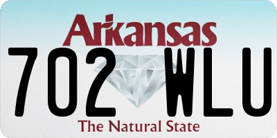 AR license plate 702WLU