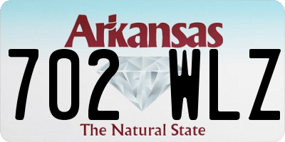 AR license plate 702WLZ