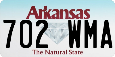 AR license plate 702WMA