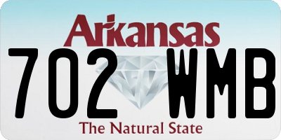 AR license plate 702WMB