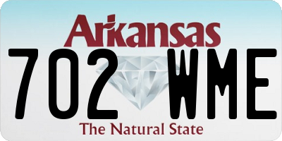 AR license plate 702WME