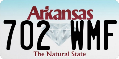 AR license plate 702WMF