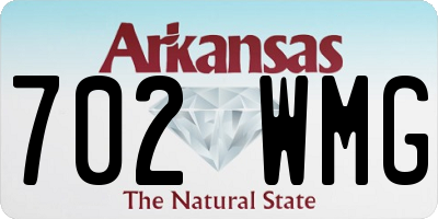 AR license plate 702WMG