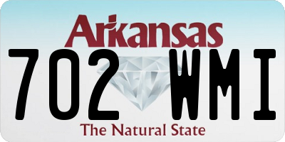 AR license plate 702WMI