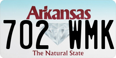 AR license plate 702WMK