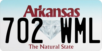 AR license plate 702WML