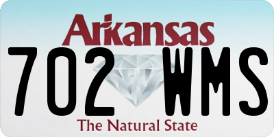 AR license plate 702WMS