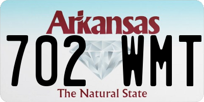 AR license plate 702WMT
