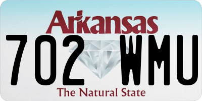 AR license plate 702WMU